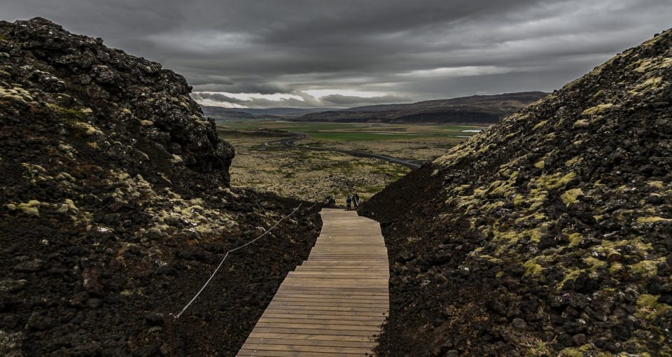Canva - Path in the Middle of Mountains