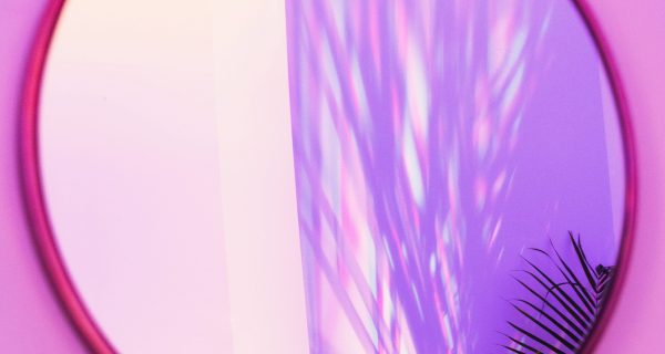 Canva - Oval Brown Framed Mirror